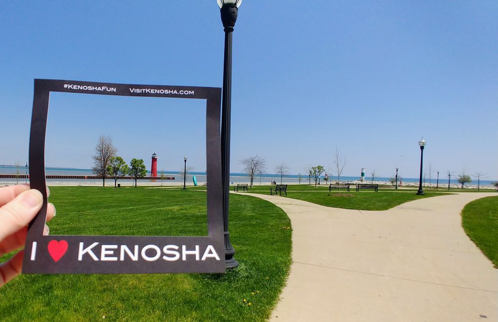 Scenic park with lighthouse view