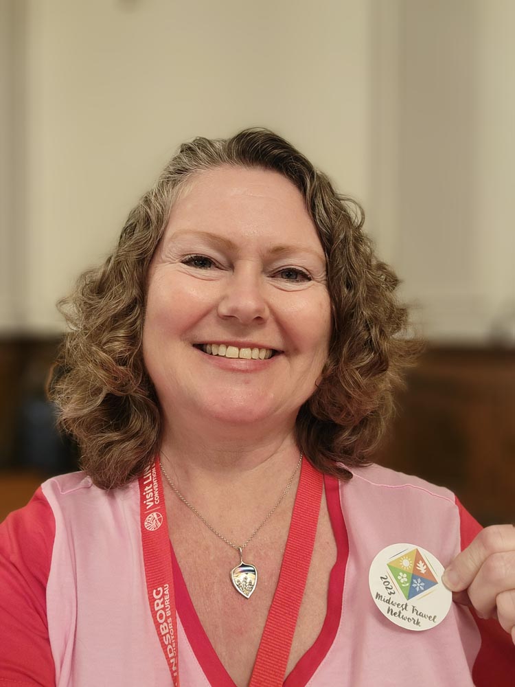 Sporting my award for Collaboration of the Year