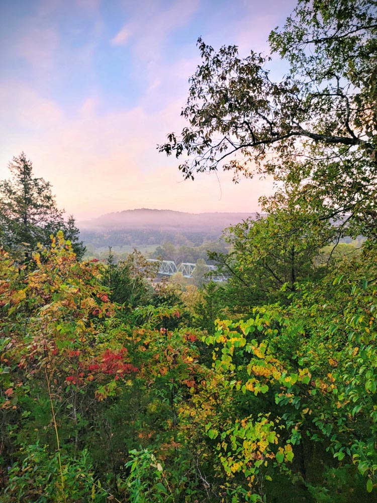View near Devils Elbow in Missouri